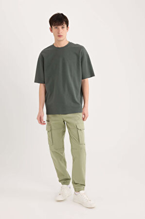 Regular Kargo Cepli Gabardin Jogger Pantolon