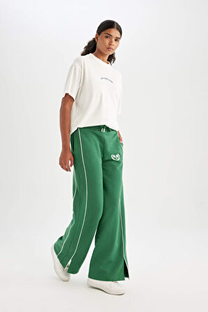 DeFactoFit Wide Leg Geniş Paça Uzun Boy Sporcu Eşofman Altı D1705AX24AUGN1246