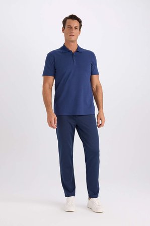 DeFacto Slim Fit Polo Yaka Kısa Kollu Pamuklu Modal Karışımlı Basic Tişört M6609AZ25SPIN131