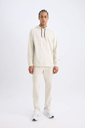 DeFactoFit  Standart Fit Kapüşonlu Sporcu Sweatshirt D6827AX24AUBG721