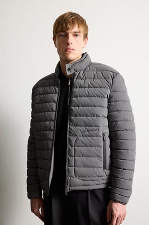 DeFacto Slim Fit Dar Kesim Dik Yaka Astarlı Fermuarlı Cepli Kışlık Mont D7497AX25SPGR221