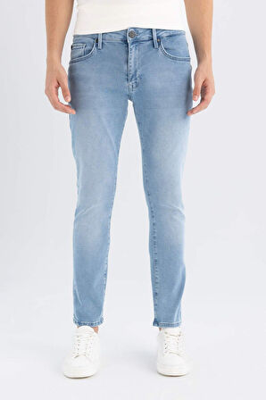 Pedro Slim Fit Dar Kalıp Normal Bel Dar Paça Jean Pantolon