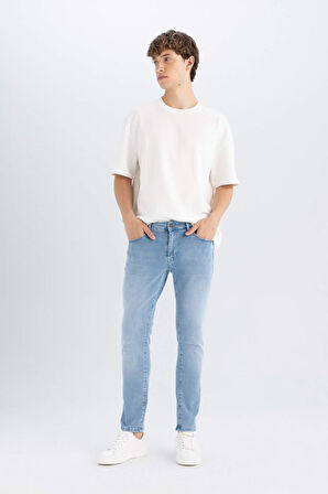Pedro Slim Fit Dar Kalıp Normal Bel Dar Paça Jean Pantolon