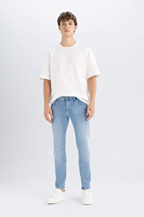 Pedro Slim Fit Dar Kalıp Normal Bel Dar Paça Jean Pantolon