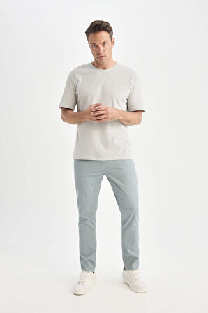 Düz Paça Chino Kanvas Pantolon