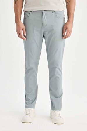 Düz Paça Chino Kanvas Pantolon