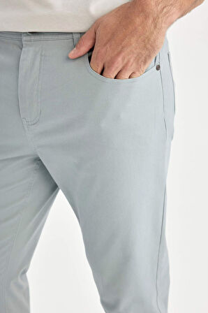 Düz Paça Chino Kanvas Pantolon