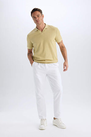 DeFacto Regular Fit Polo Yaka Kısa Kollu Pilise Tişört B6382AX25SPBG433
