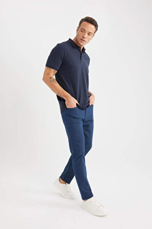 Slim Fit Dar Kesim Dar Paça Chino Kanvas Pantolon