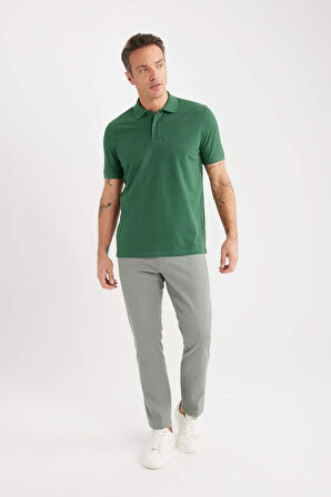 Slim Fit Dar Kesim Dar Paça Chino Kanvas Pantolon