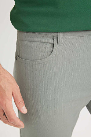 Slim Fit Dar Kesim Dar Paça Chino Kanvas Pantolon