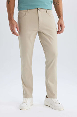 Slim Fit Dar Kesim Dar Paça Chino Kanvas Pantolon