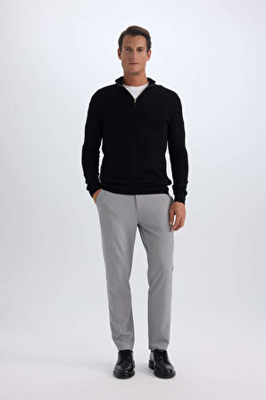 DeFacto Jogger Düz Paça Her Yöne Esneyen Yazlık Kumaş Pantolon B7520AX25SPGR377