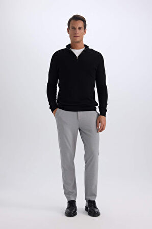 DeFacto Jogger Düz Paça Her Yöne Esneyen Yazlık Kumaş Pantolon B7520AX25SPGR377