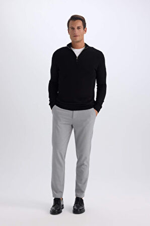 DeFacto Jogger Düz Paça Her Yöne Esneyen Yazlık Kumaş Pantolon B7520AX25SPGR377