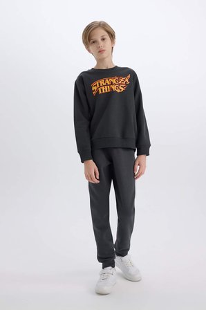 DeFacto Stranger Things Bisiklet Yaka Sweatshirt Erkek Çocuk D4791A824WNAR208