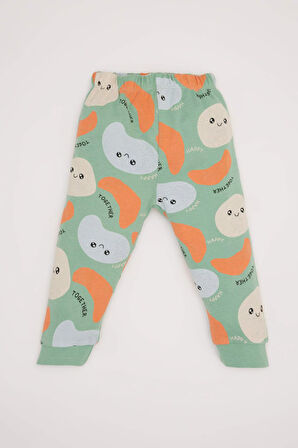 DeFacto Erkek Bebek Pijama Takımı Desenli Bisiklet Yaka Uzun Kollu Üst Uzun Alt D8657A524WNGN381