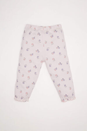 Kız Bebek Pijama Takımı Meyve Desenli Uzun Kollu Üst Uzun Alt