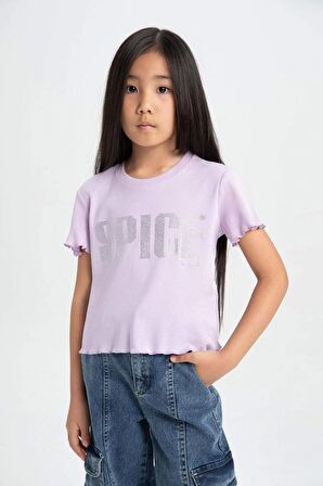 DeFacto Kız Çocuk Spice Girls Bisiklet Yaka Kısa Kollu Tişört C2634A824SMPR67