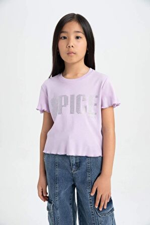 DeFacto Kız Çocuk Spice Girls Bisiklet Yaka Kısa Kollu Tişört C2634A824SMPR67