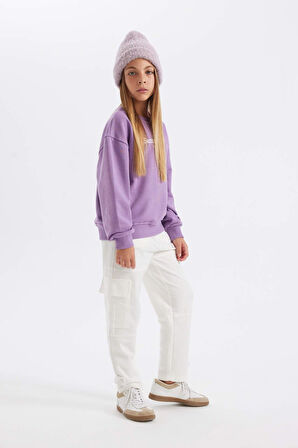 DeFacto Kız Çocuk Carrot Fit Havuç Kesim Kargo Cepli Eşofman Altı D2406A824AUER99