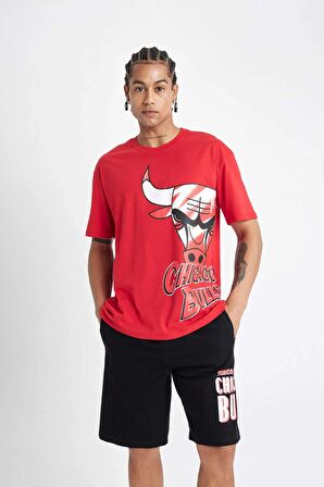 DeFactoFit NBA Chicago Bulls Standart Fit Kısa Paça Şort C4462AX24HSBK81