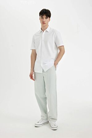 DeFacto Wide Leg Fit Geniş Kalıp Normal Bel Geniş Paça Yazlık Jean Pantolon C2045AX24SMNM63