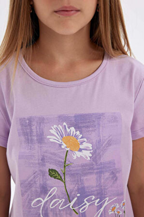 DeFacto Kız Çocuk Baskılı Kısa Kollu Şortlu Pijama Takımı D2067A824SMPR143