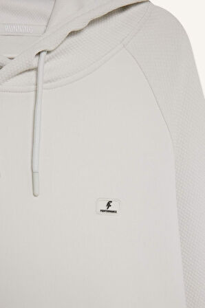 DeFactoFit Standart Fit Kapüşonlu Basic Düz Sporcu Sweatshirt C9171AX24AUGR493