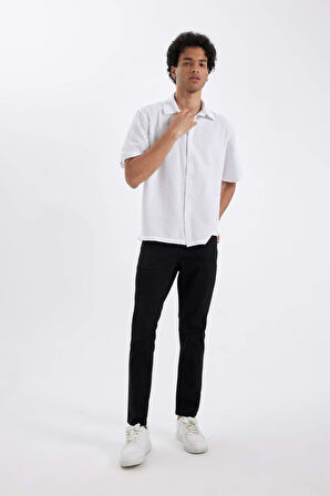 DeFacto Carlo Skinny Fit Ekstra Dar Kalıp Normal Bel Ekstra Dar Paça Jean Pantolon R8763AZ24AUNM40