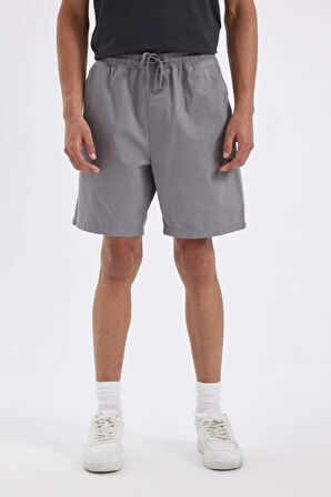 DeFacto Relax Fit Gabardin Bermuda Şort D4697AX24HSGR174