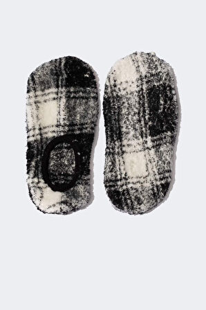 DeFacto Erkek Düz Taban Pelüş Ev Patiği D5189AX24WNKR1