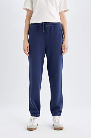 DeFacto Standart Fit Kalın Jogger Eşofman Altı Bel Paça Lastikli Basic Düz Uzun Boy S7370AZ24WNNV241