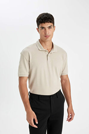 DeFacto Regular Fit Basic Düz Kısa Kollu Polo Tişört D4814AX24SMBG106