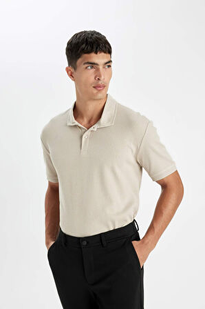 DeFacto Regular Fit Basic Düz Kısa Kollu Polo Tişört D4814AX24SMBG106