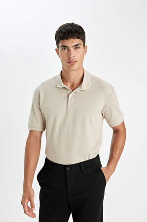 DeFacto Regular Fit Basic Düz Kısa Kollu Polo Tişört D4814AX24SMBG106