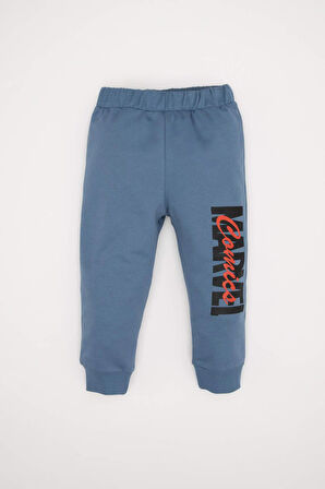 Erkek Bebek 2'li Takım Marvel Bisiklet Yaka Sweatshirt Beli Lastikli Jogger Eşofman Altı