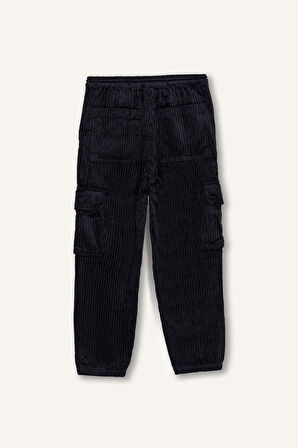 Erkek Çocuk Kargo Cepli Jogger Kadife Pantolon