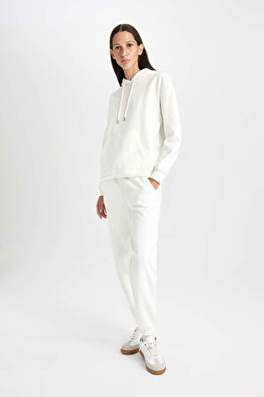 DeFacto Jogger Kalın Eşofman Altı Beli Paçası Lastikli Bağcıklı Cepli V2700AZ24WNER105