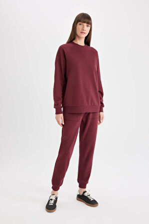 DeFacto Regular Fit Jogger Eşofman Altı Basic Düz Beli Lastikli Bağcıklı Cepli V2699AZ24WNBR248