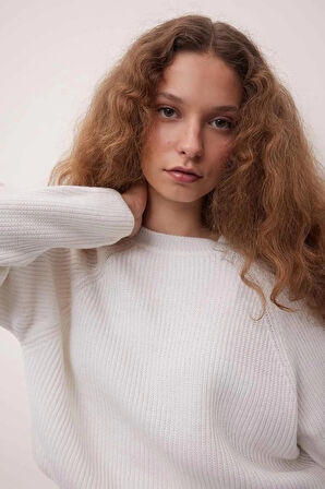 L2567 Coool Regular Fit Bisiklet Yaka Basic Düz Triko Kazak