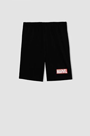 DeFacto Erkek Çocuk Marvel Avengers Pijama Takımı Kısa Kollu Üst Şort C5506A824SMGR294