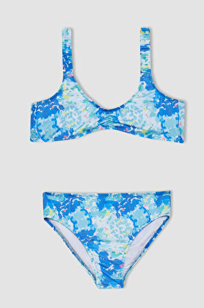 Kız Çocuk Desenli Bikini Takımı