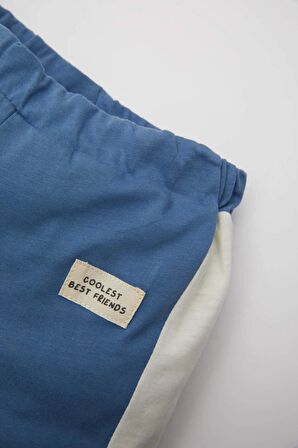 Erkek Bebek Regular Fit Renk Bloklu Şort