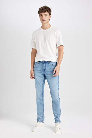 Carlo Skinny Fit Ekstra Dar Kalıp Normal Bel Ekstra Dar Paça Jean Pantolon