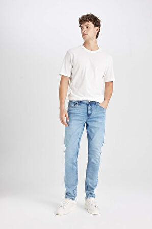 Carlo Skinny Fit Ekstra Dar Kalıp Normal Bel Ekstra Dar Paça Jean Pantolon