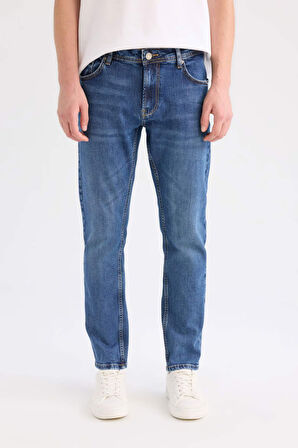 Pedro Slim Fit Dar Kalıp Normal Bel Dar Paça Jean Pantolon