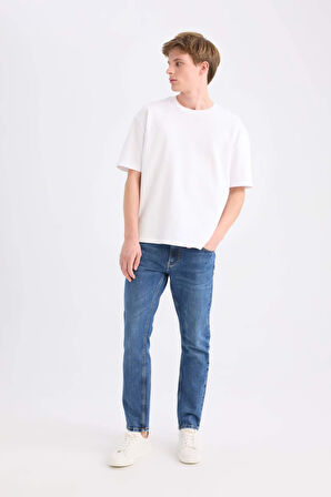 Pedro Slim Fit Dar Kalıp Normal Bel Dar Paça Jean Pantolon