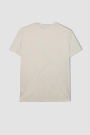 DeFactoFit NBA Brooklyn Nets Bisiklet Yaka Ağır Kumaş Kısa Kollu Tişört X8074AZ24SMBG662