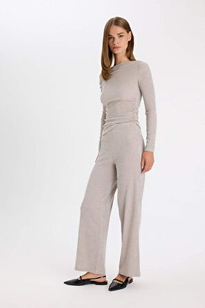 DeFacto Wide Leg Bürümcük Pantolon D5141AX24AUGR302